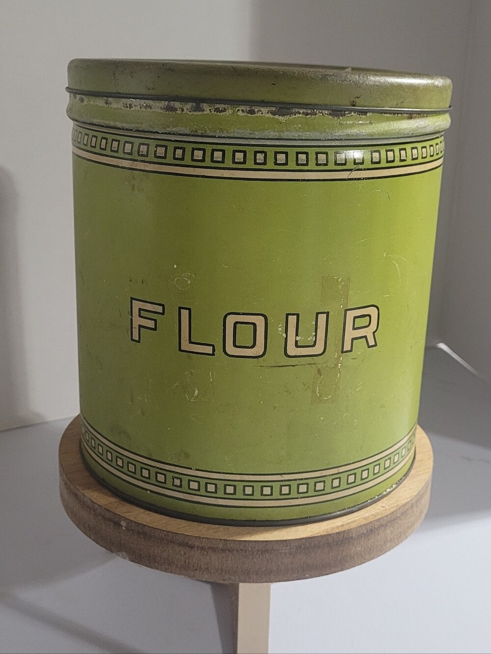 Vintage Green Flour Canister Set - Kitchen Storage